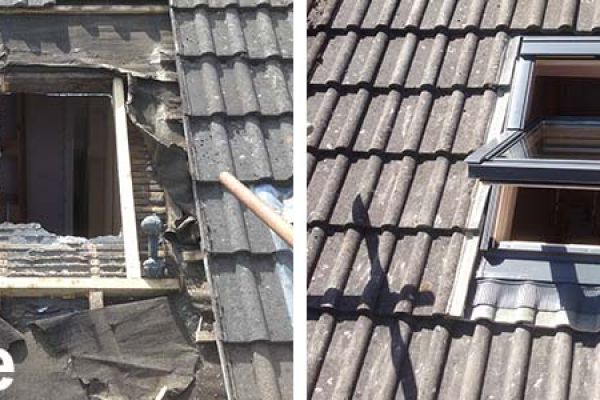 Before and After Pictures of Attic Window