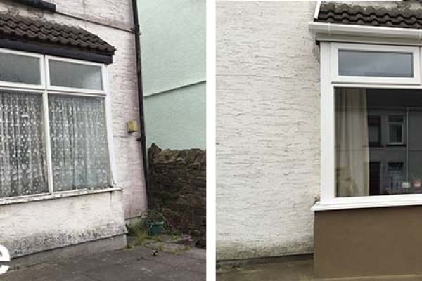 Before and After Pictures of Window replacement