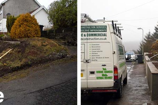 Before and After Pictures of Terracing Work  