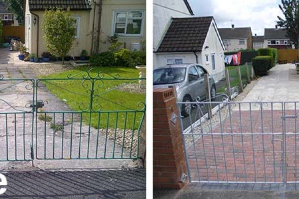 Before and After Pictures of Driveway