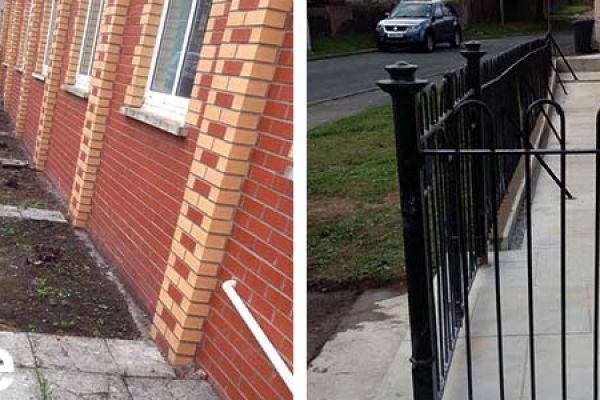 Before and After Pictures of Terrace work